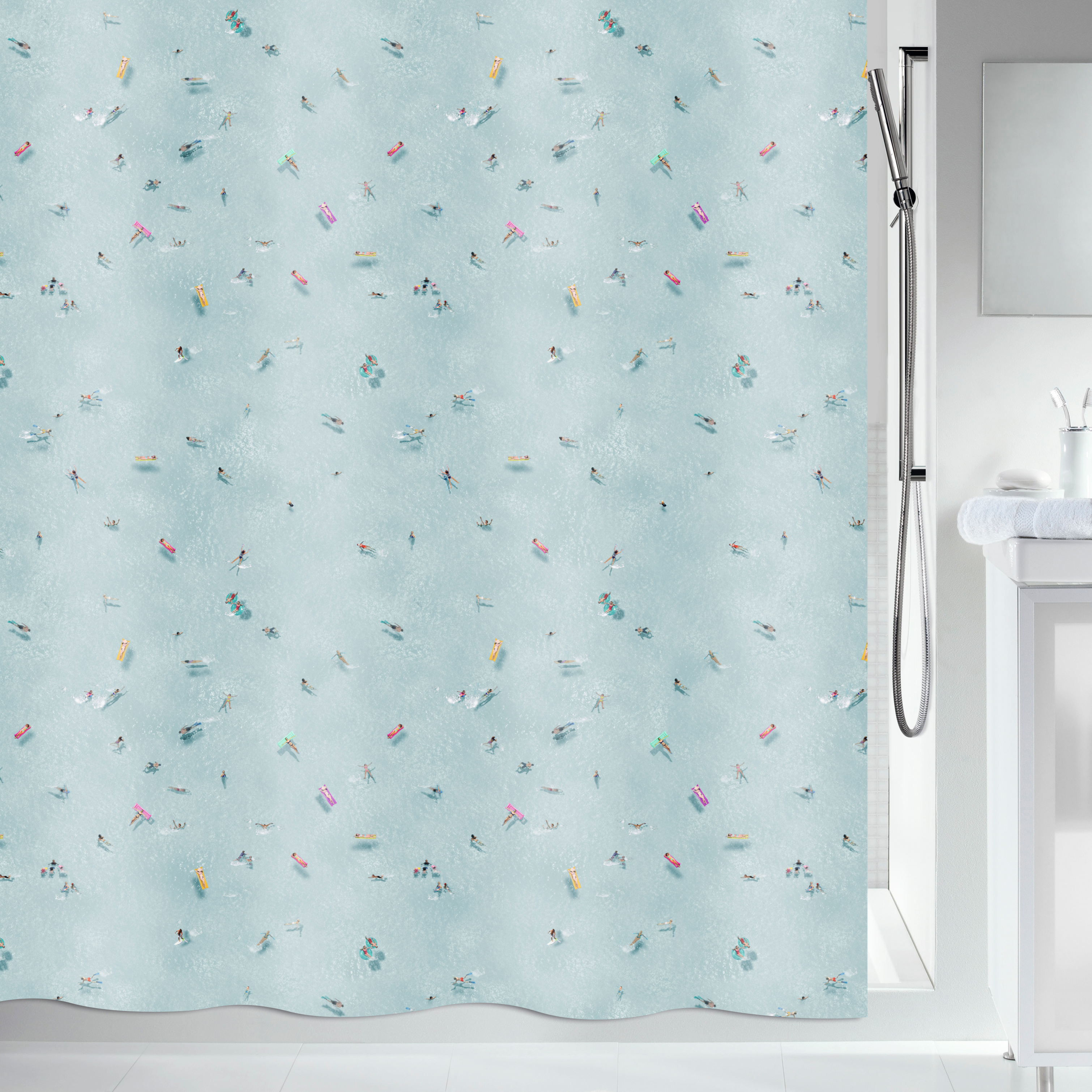 Duschdraperi Spirella Swimming 180X200