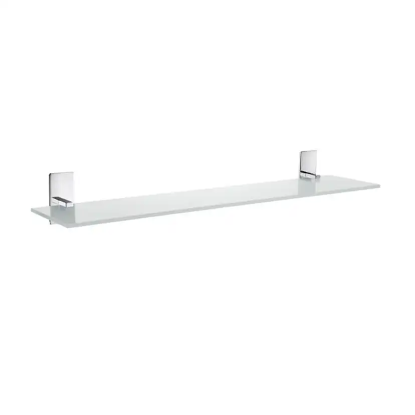 Badrumshylla Smedbo Pool ZK347 Krom/Frostat Glas