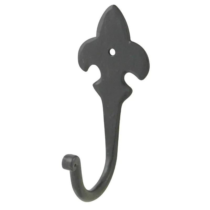 Klädkrok Millers Singel Smide Svart 120 mm