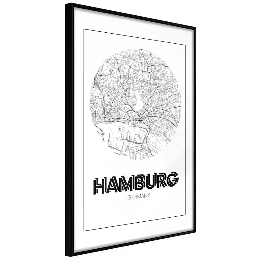 Poster Artgeist Affisch Retro Hamburg