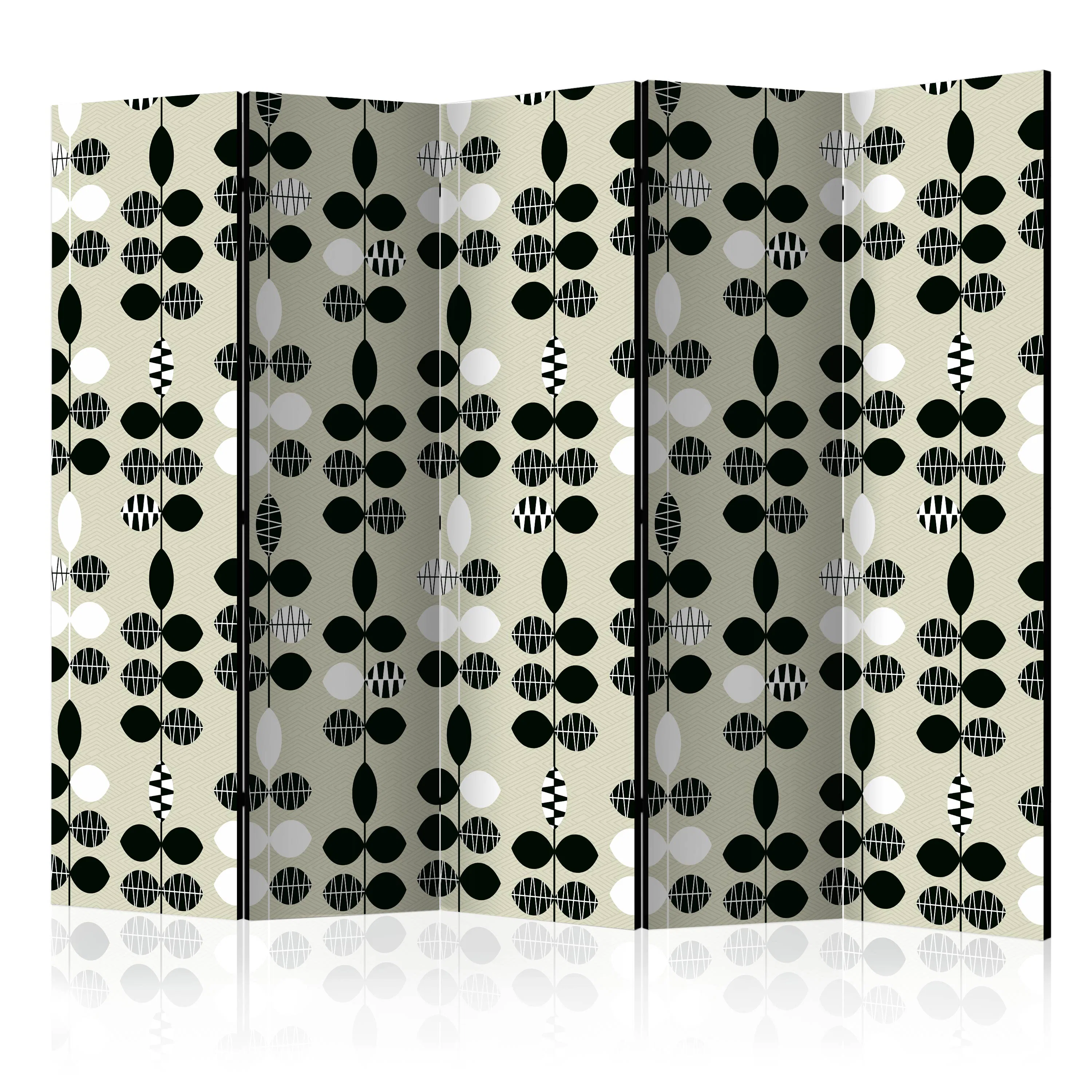 Rumsavdelare Arkiio Black and White Dots II 225x172 cm