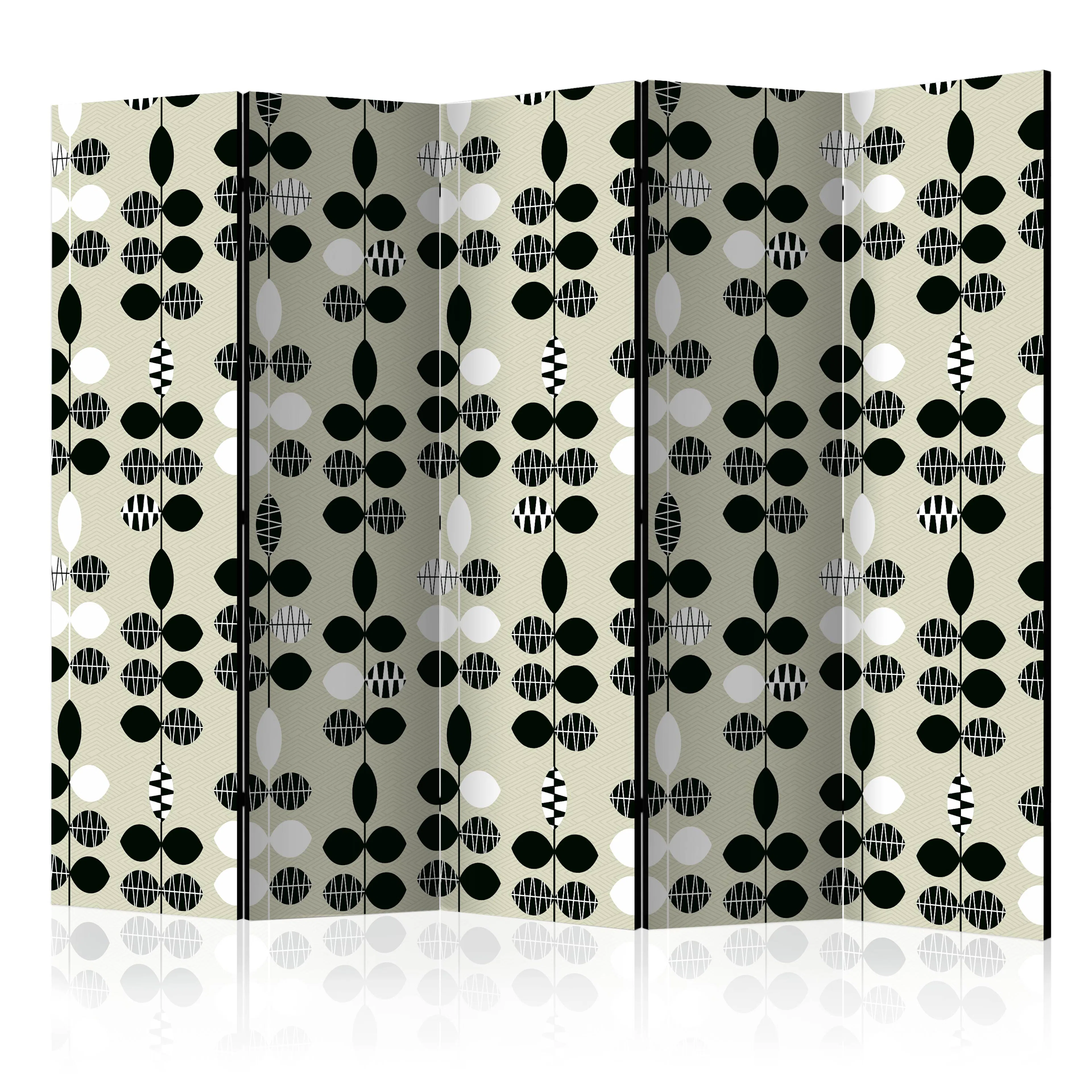 Rumsavdelare Arkiio Black and White Dots II 225x172 cm