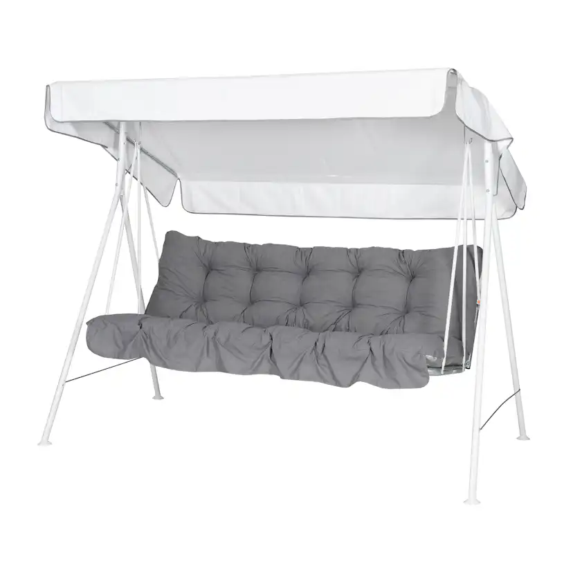 Riviera 3- pers. hammock, 60B Vit/Mörkgrå