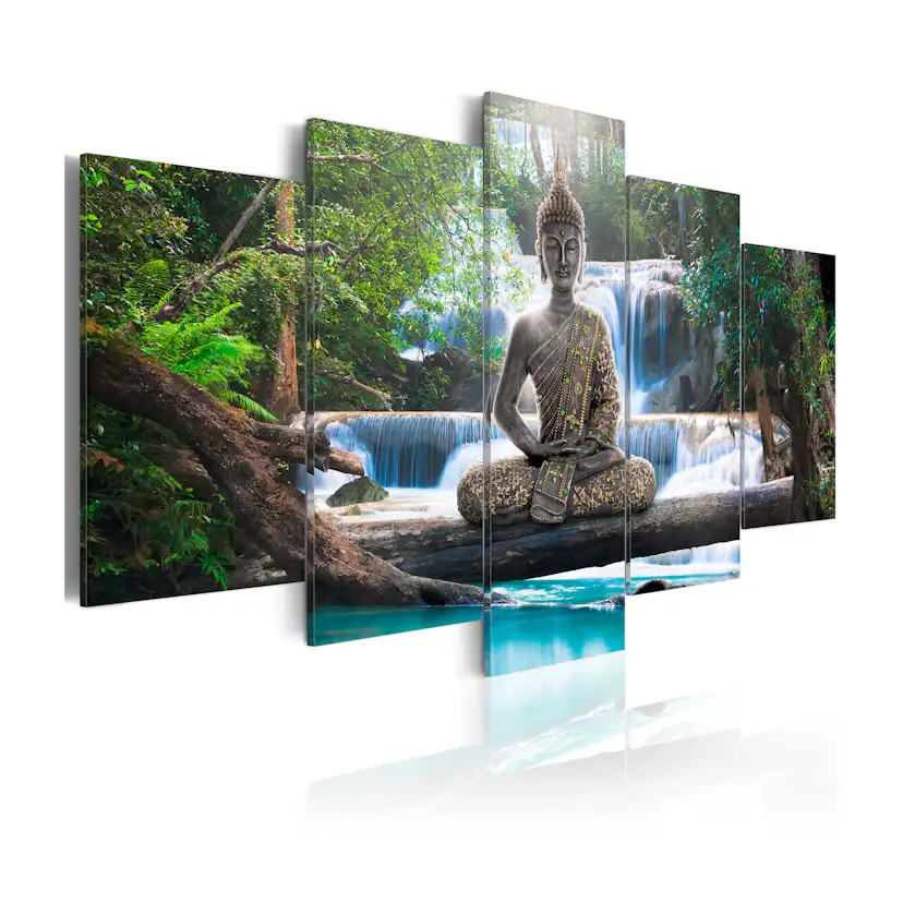 Tavla Arkiio Buddha And Waterfall