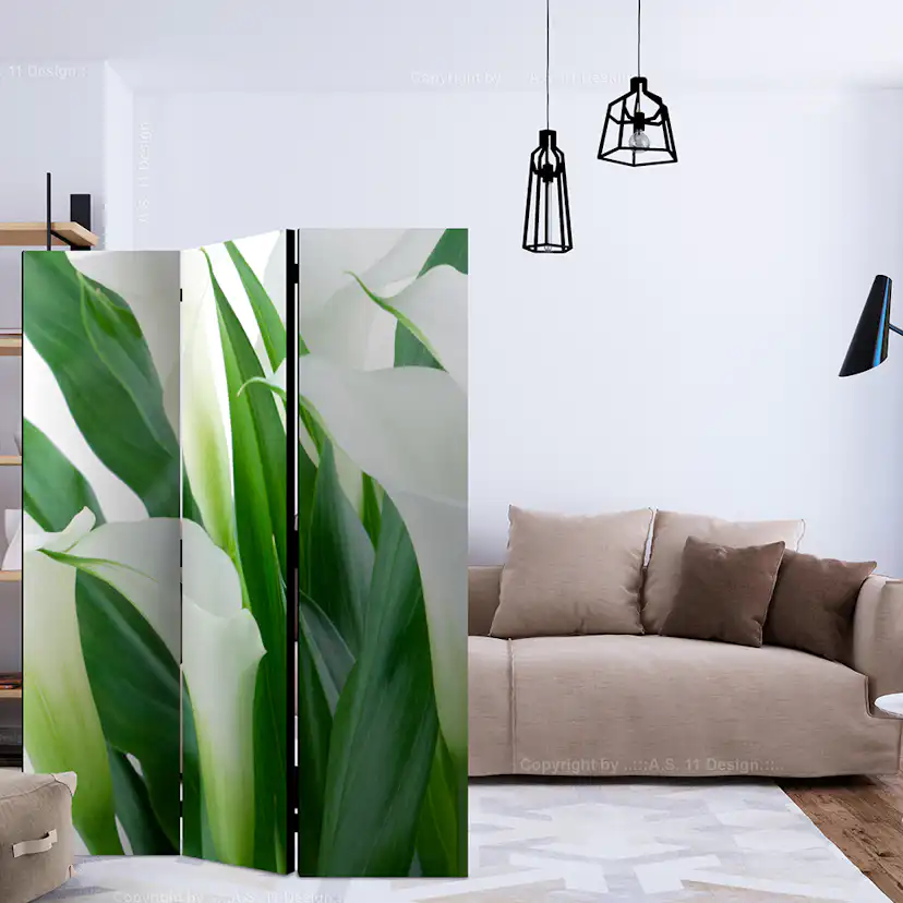 Rumsavdelare Skärmvägg Arkiio Bunch Of Flowers Callas 135x172 cm