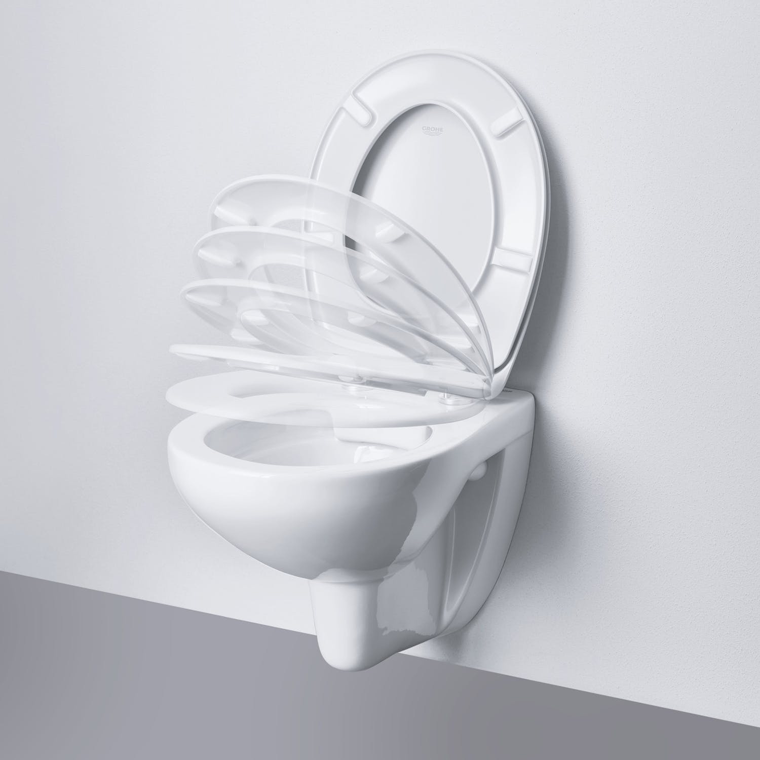 Vägghängd Toalettstol Grohe Bau Ceramic 39427 Komplett