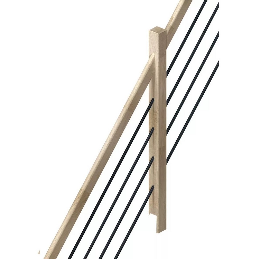 Räcke Dolle Helsinki Svart/Ek