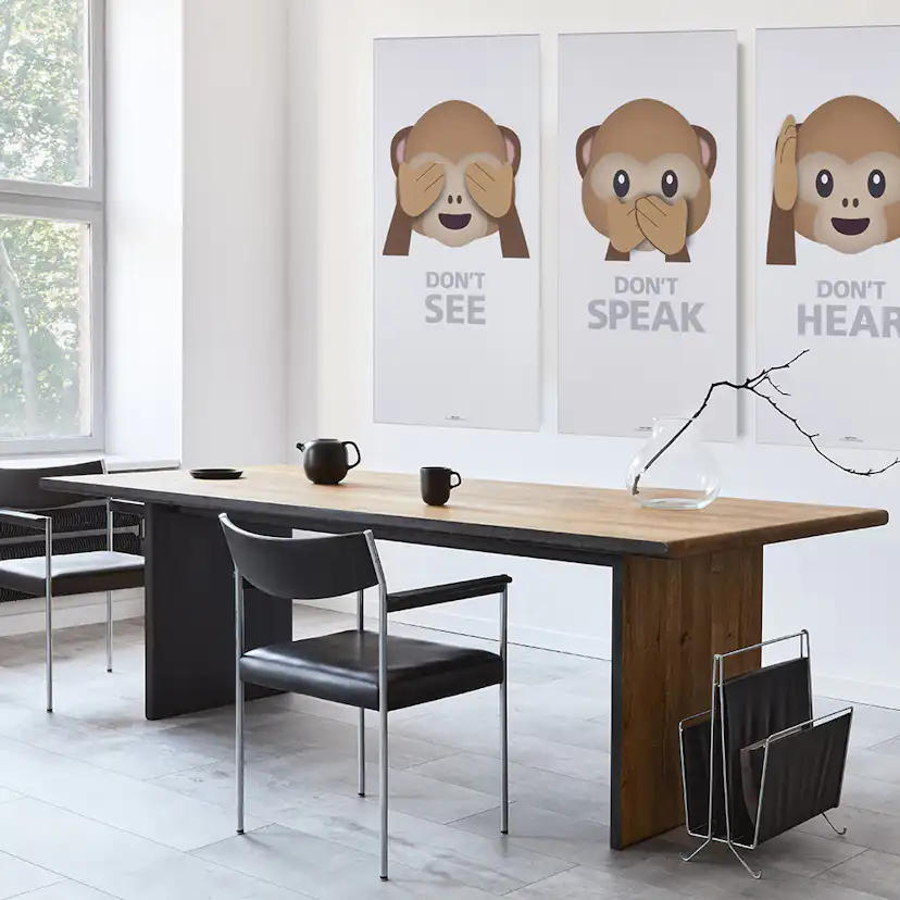 Akustiktavla Fibrotech Art-Acoustic Abe 1200x600 mm Vit