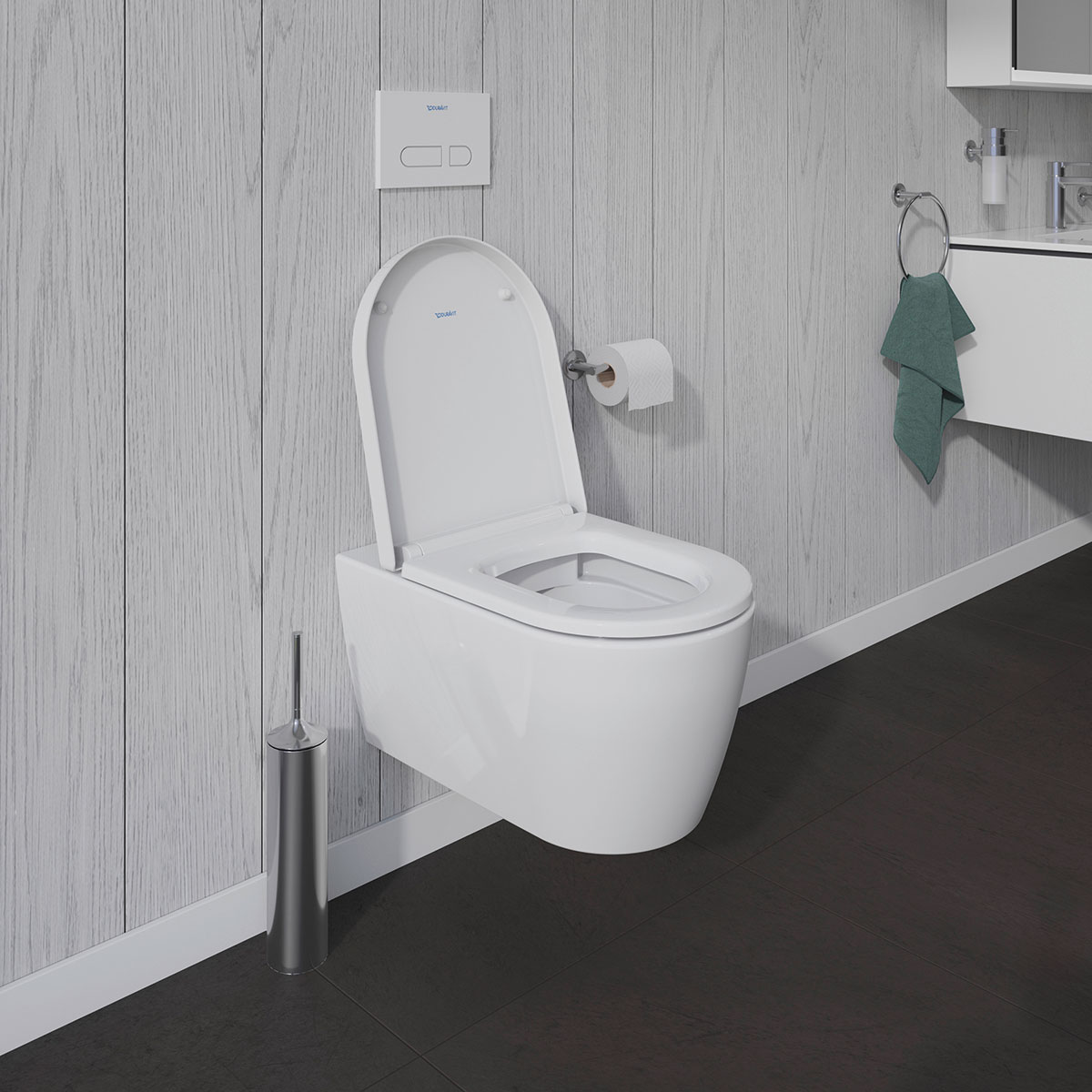 Vägghängd Toalettstol Duravit ME by Starck 252909 utan Toalettsits