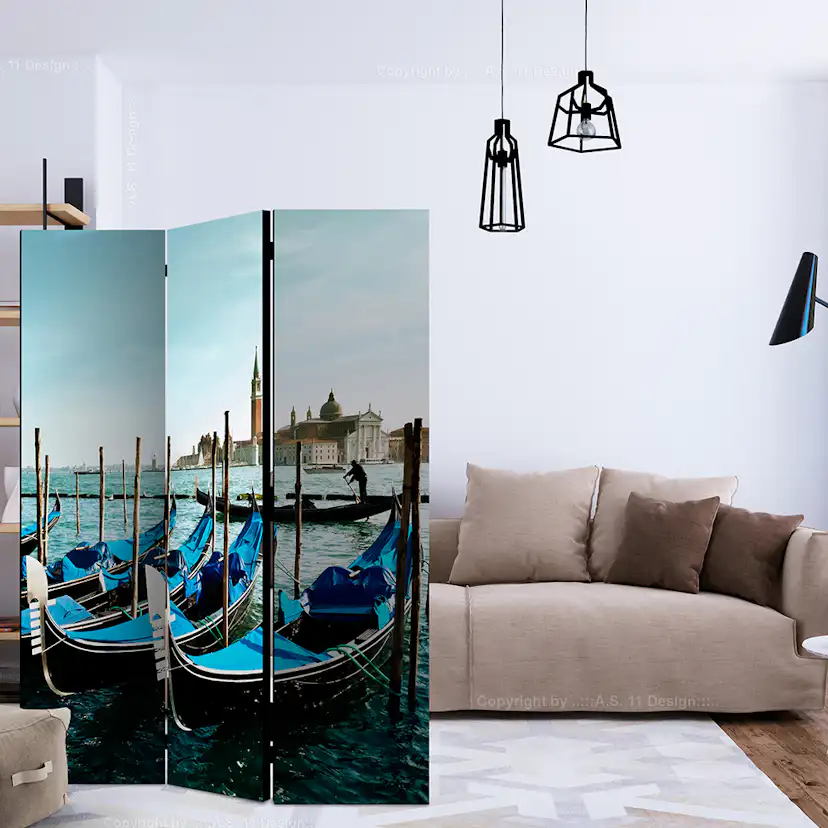 Rumsavdelare Skärmvägg Arkiio Gondolas On The Grand Canal Venice 135x172 cm