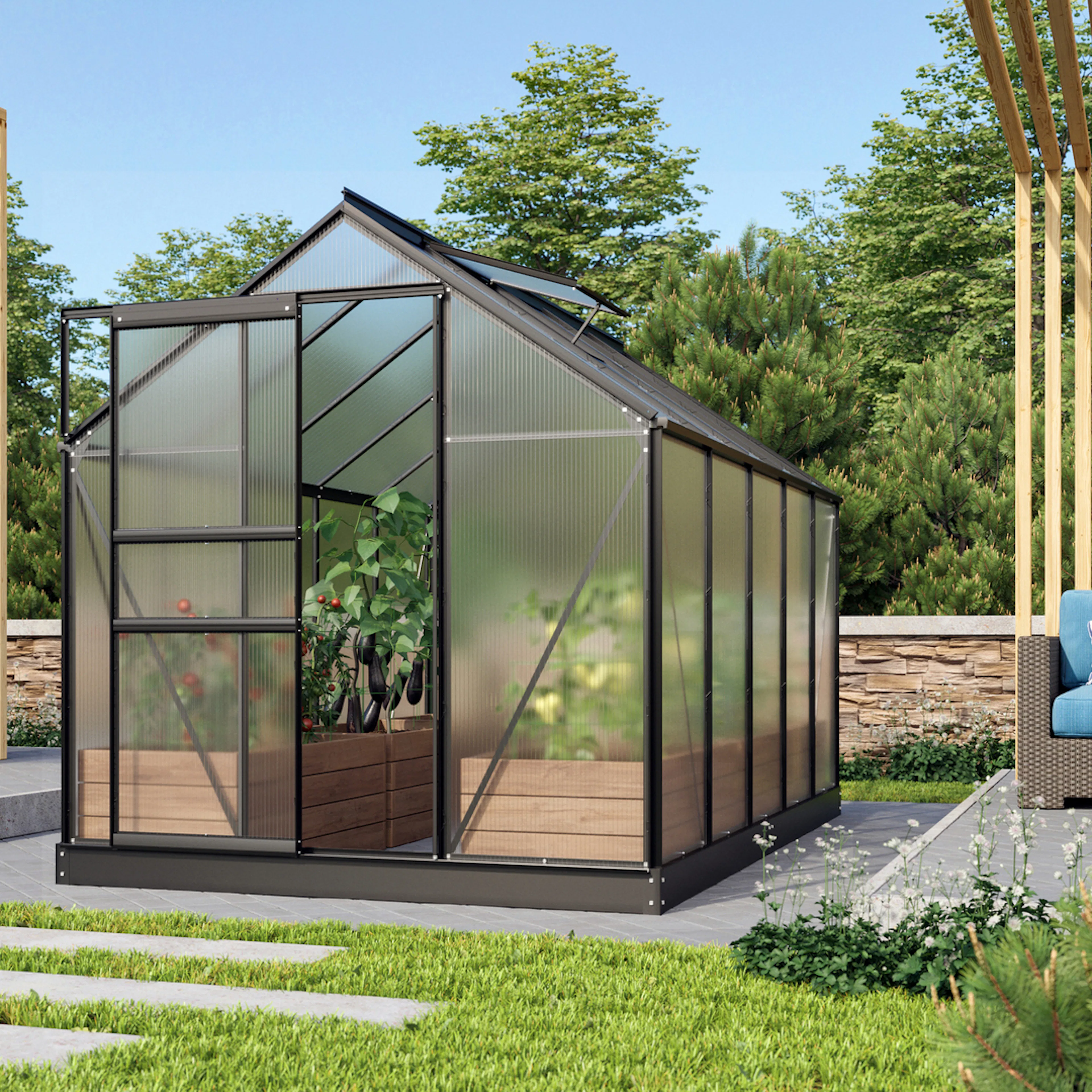 VITAVIA VENUS 6200 SVART 4MM POLY M/SOCKEL Färg: Svart