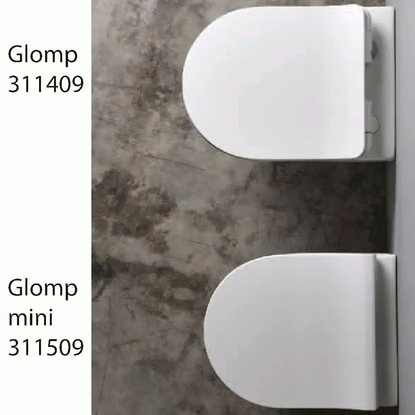 Vägghängd Toalettstol Lavabo Glomp Mini Rimless
