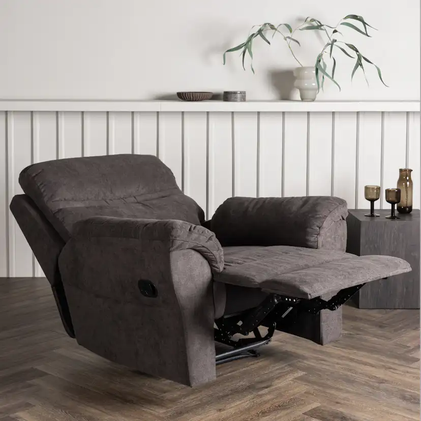 Reclinerfåtölj Venture Home Taranto Brun Fåtölj i Polyester
