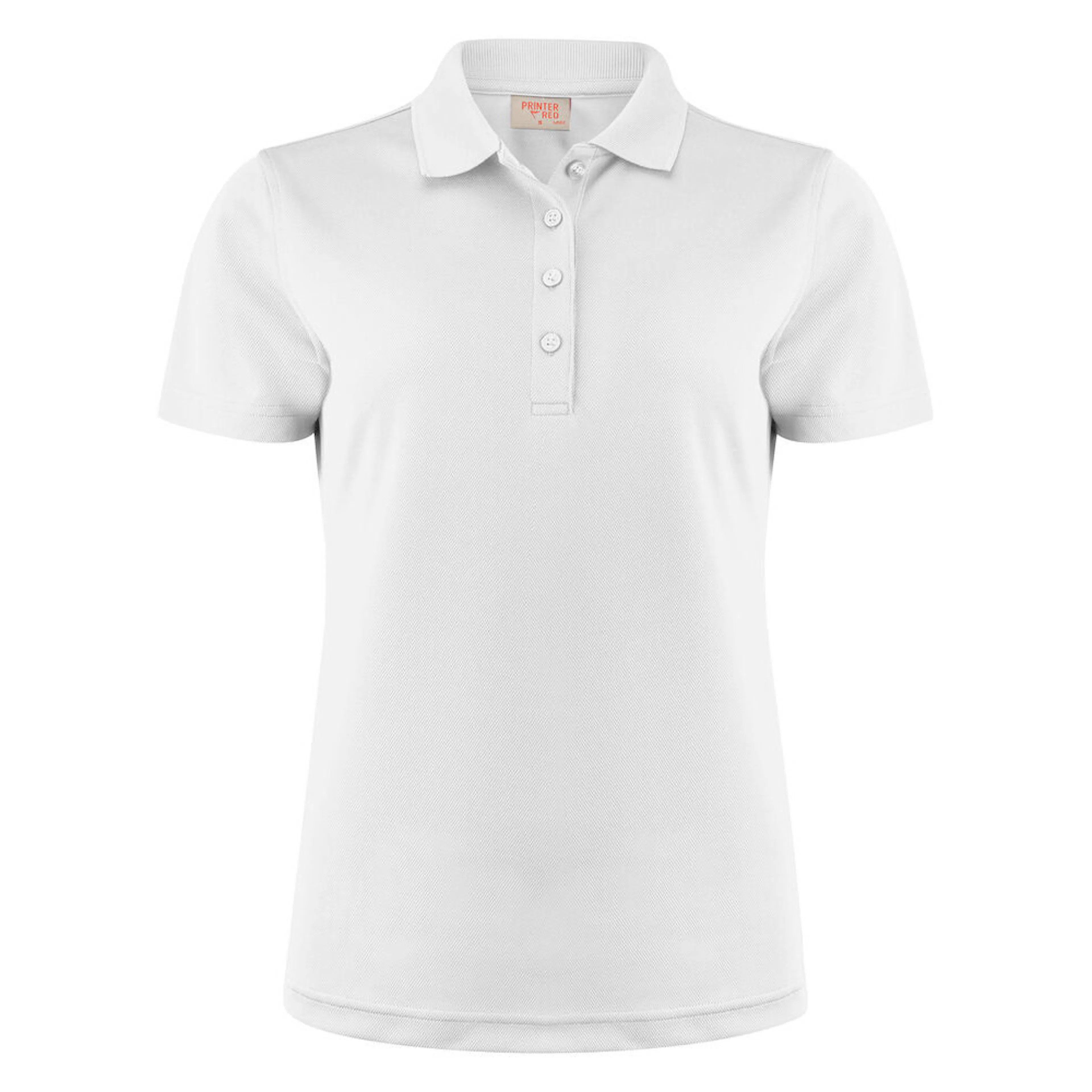 Printer Smash Lady Polo White S Storlek: S, Färg: Vit