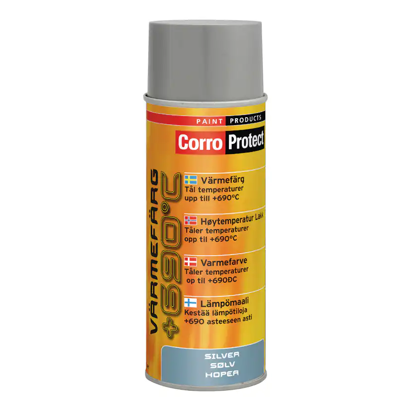 Värmefärg CorroProtect Silver Spray