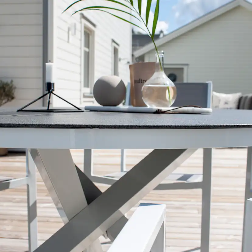 Matgrupp Venture Home Copacabana med 6 Copacabana Karmstolar