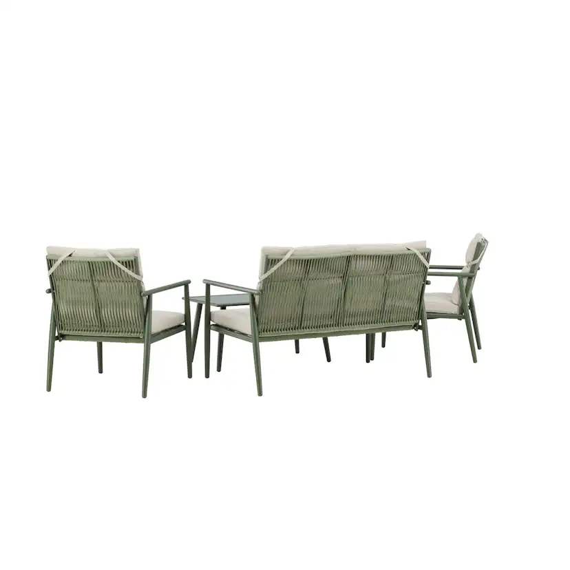 Mazzaro Sofa Set - Green / Beige Grön