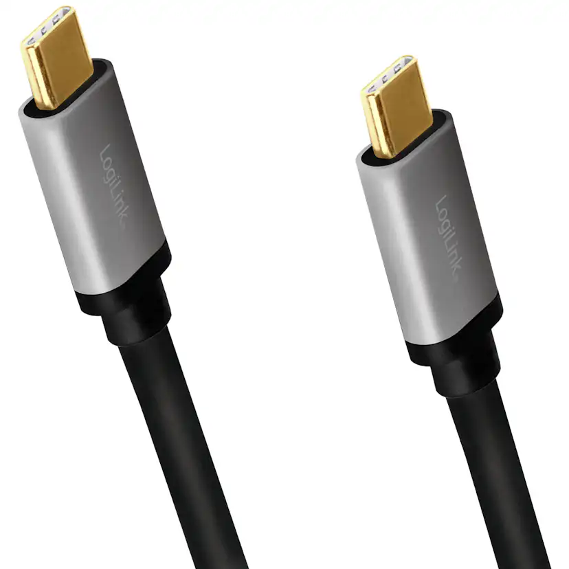 USB-C-kabel LogiLink USB 2.0 PD 3.0 100W 480 Mbps Alu 1,5 m