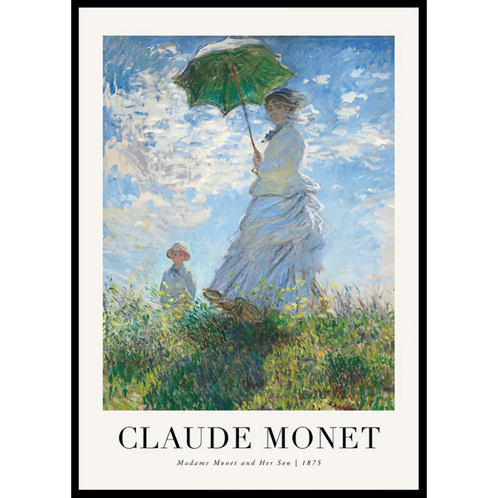 Poster Gallerix Madame Monet And Her Son 1875 By Claude Monet