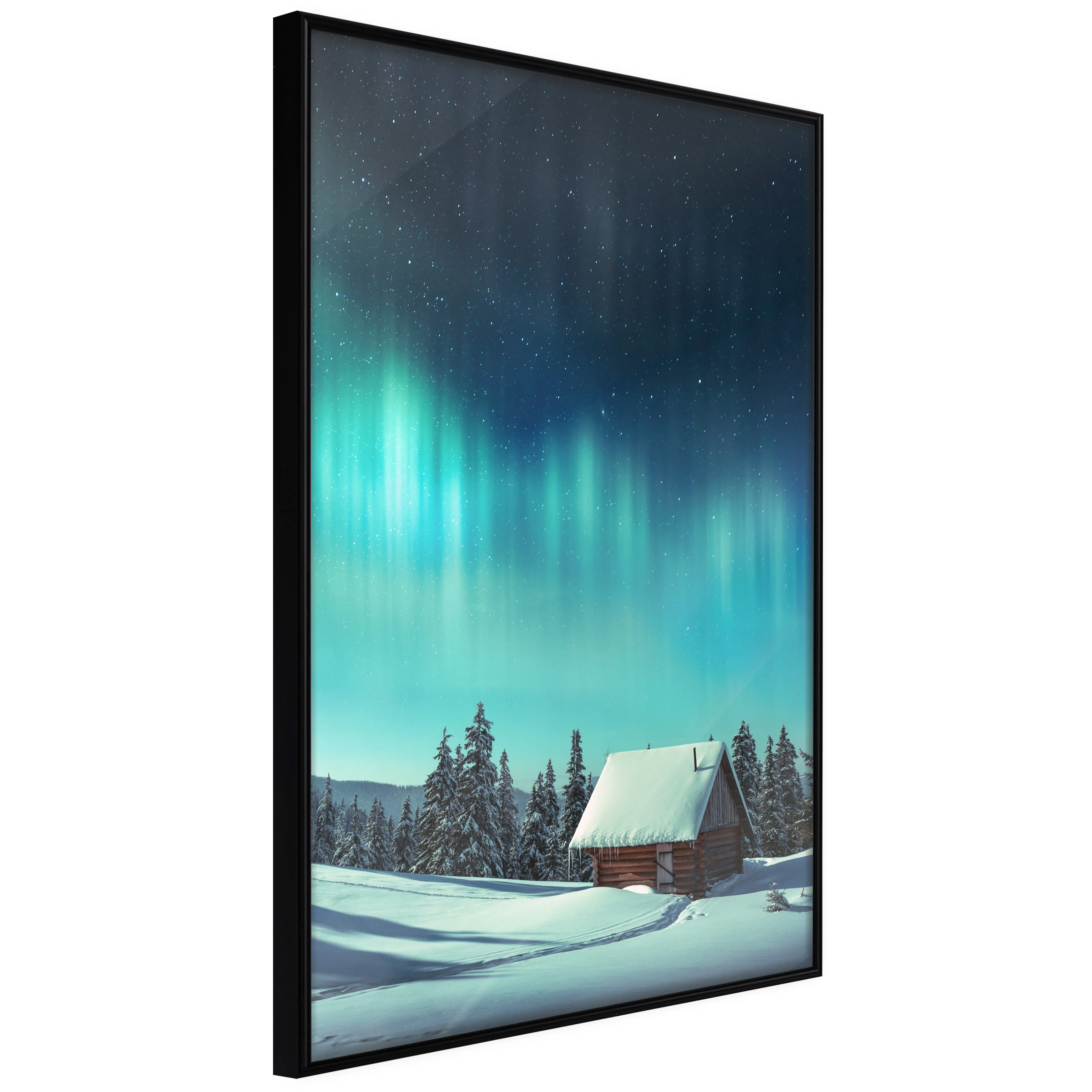 Affisch - Blue Nights [Poster] 40x60 Svart ram, 40x60 cm