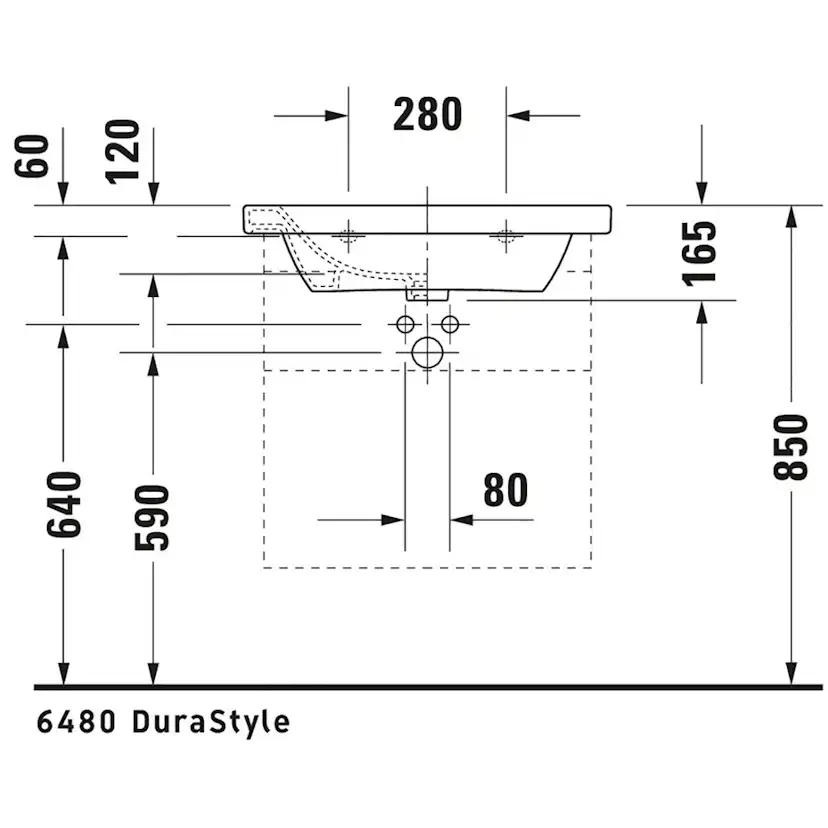 Tvättställ Duravit DuraStyle 2320