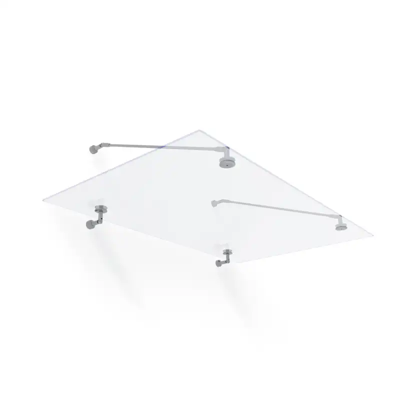 Entrétak Canopia by Palram Taurus Klar Silver 0,9 X 1,5 m
