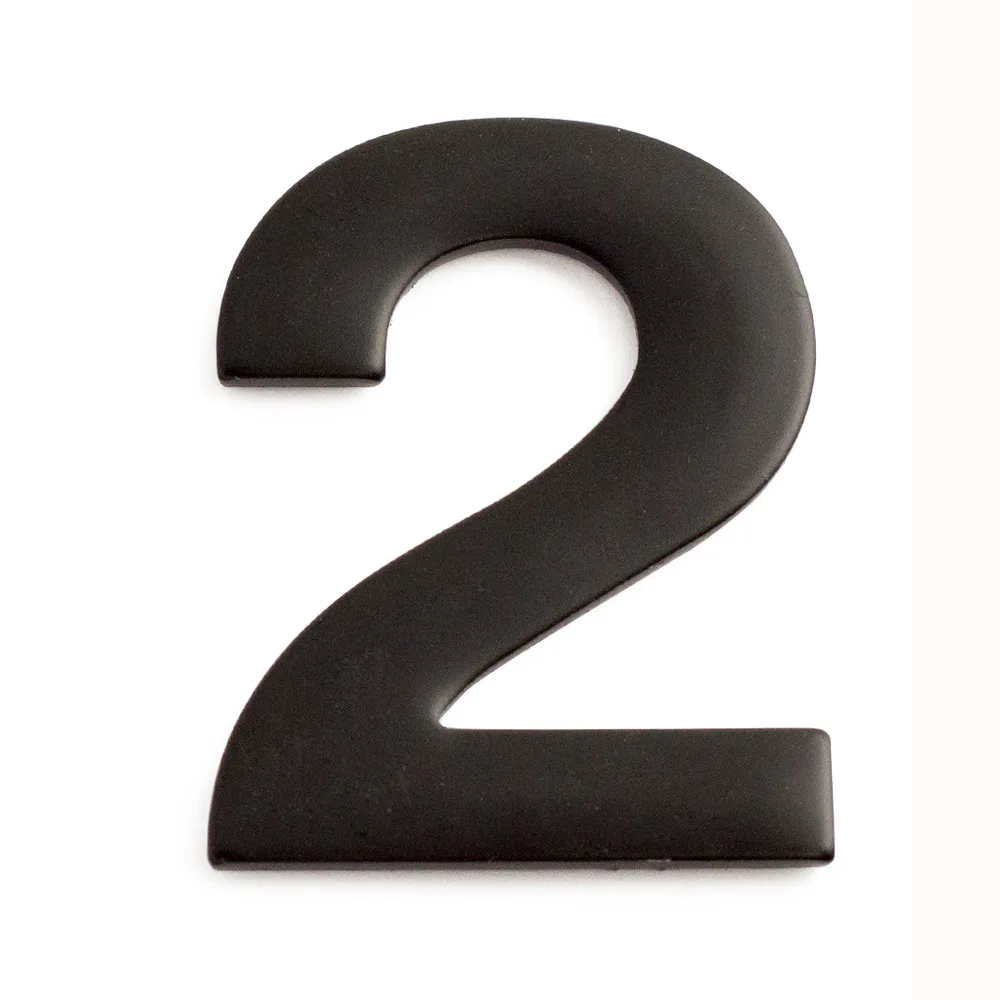 Brevlådenummer Habo Självhäftande Svart