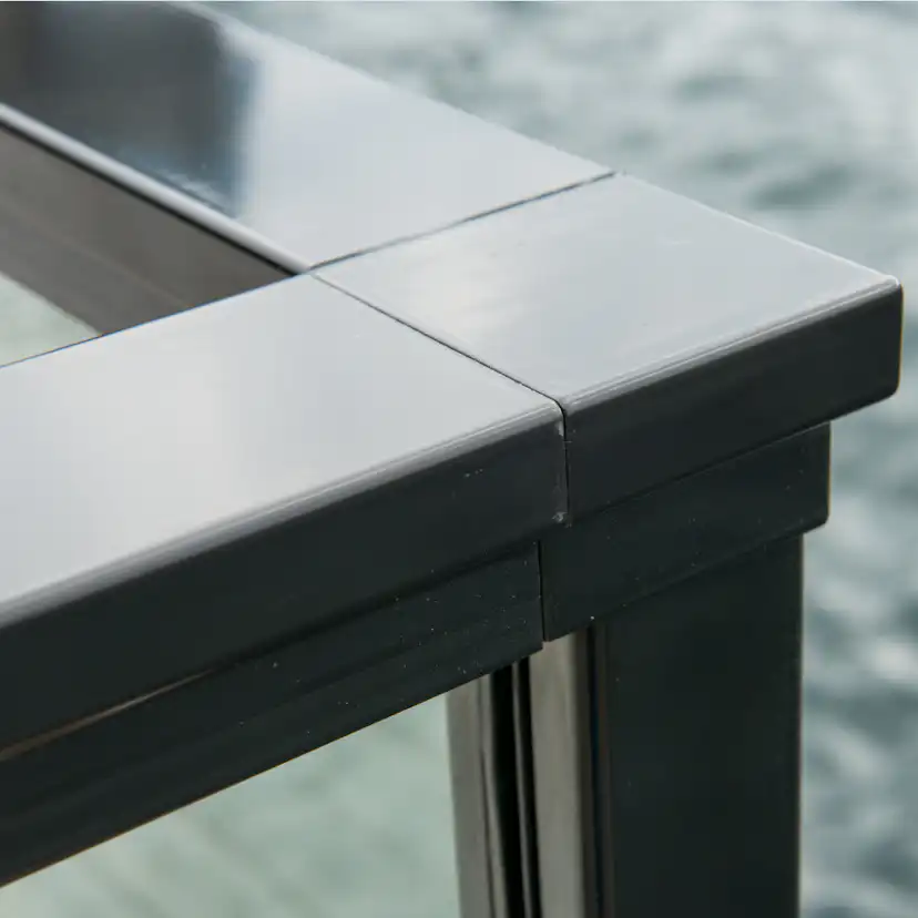 Glasräcke Novoroom Komplett Sektion A-A