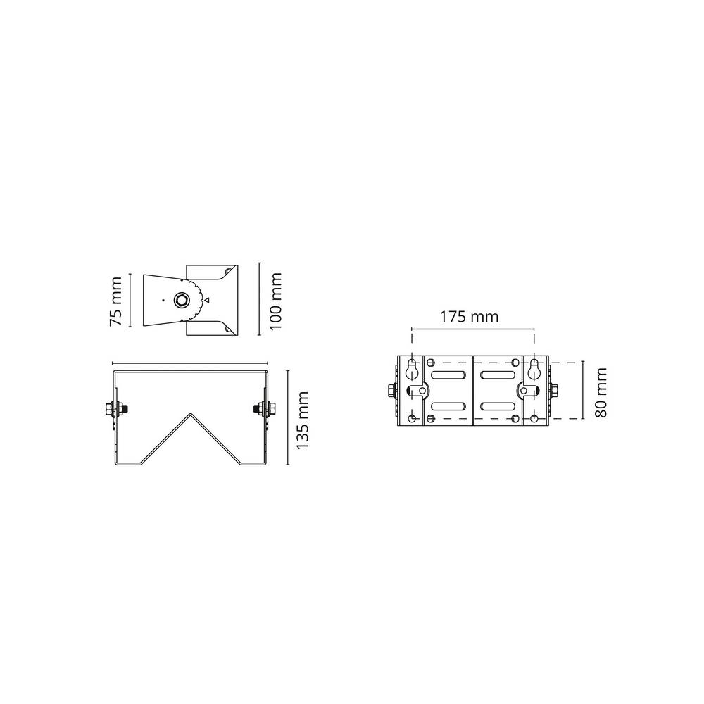 Hörn/Väggfäste SG ARMATUREN Fevik Grafit
