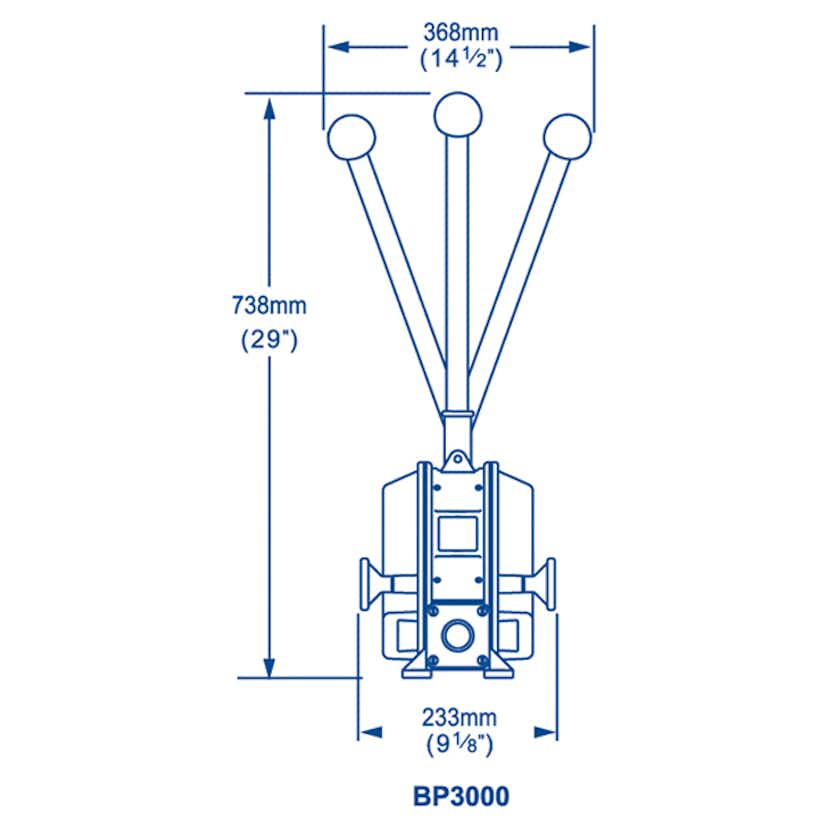 Manuell Länspump Whale Gusher 30 Däckmontering