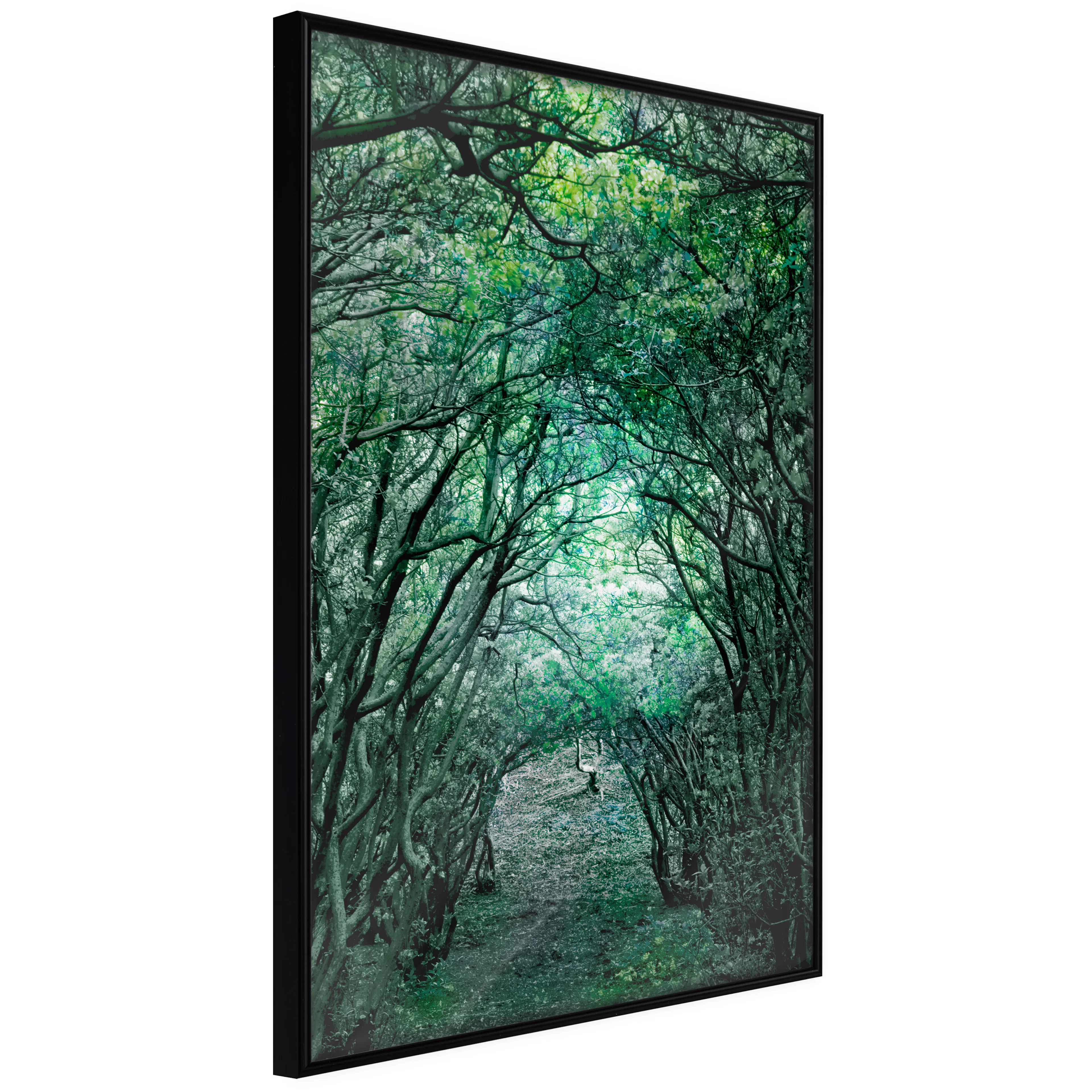 Affisch - Green Pergola [Poster] 40x60 Svart ram, 40x60 cm