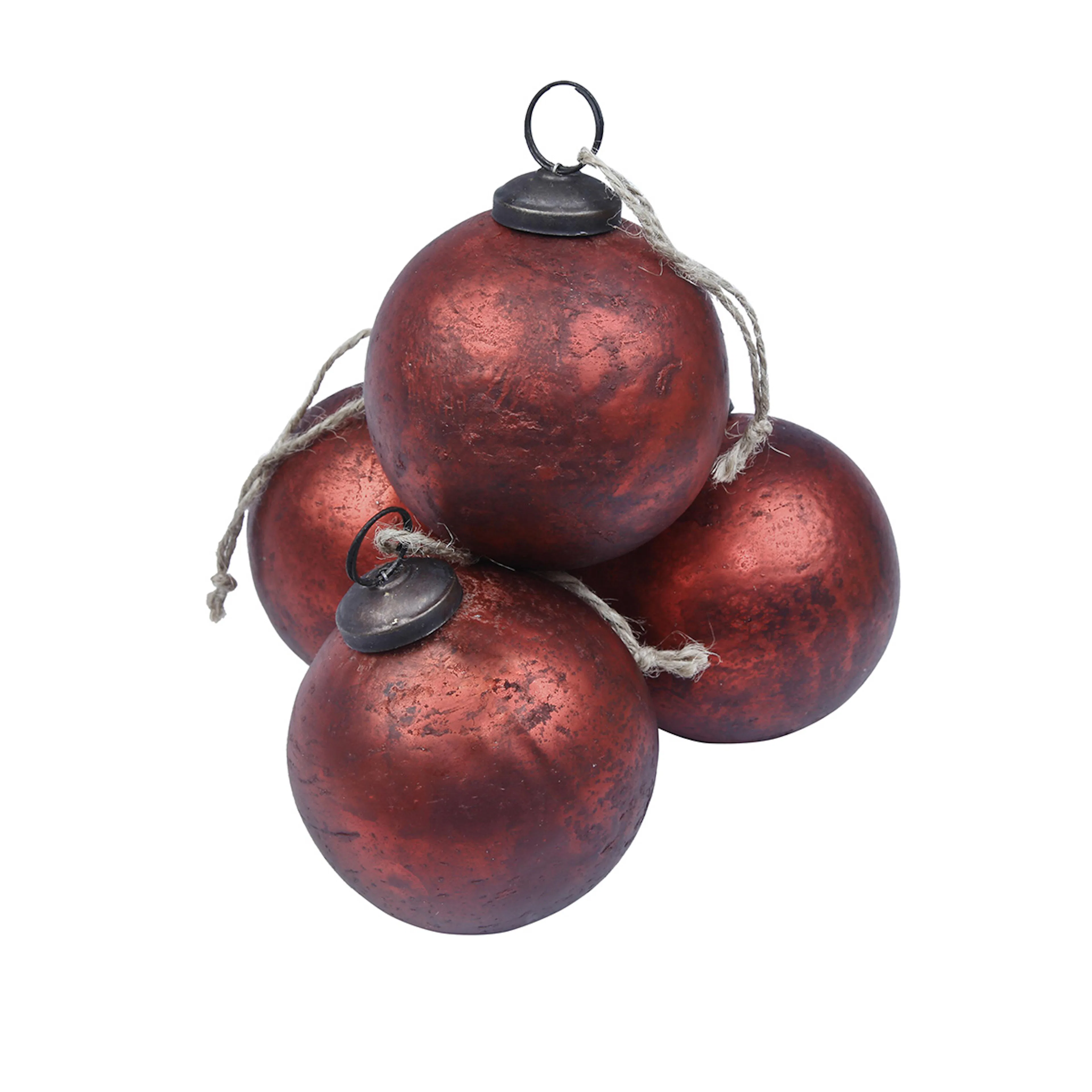 Christmas Balls Lux - Red Röd