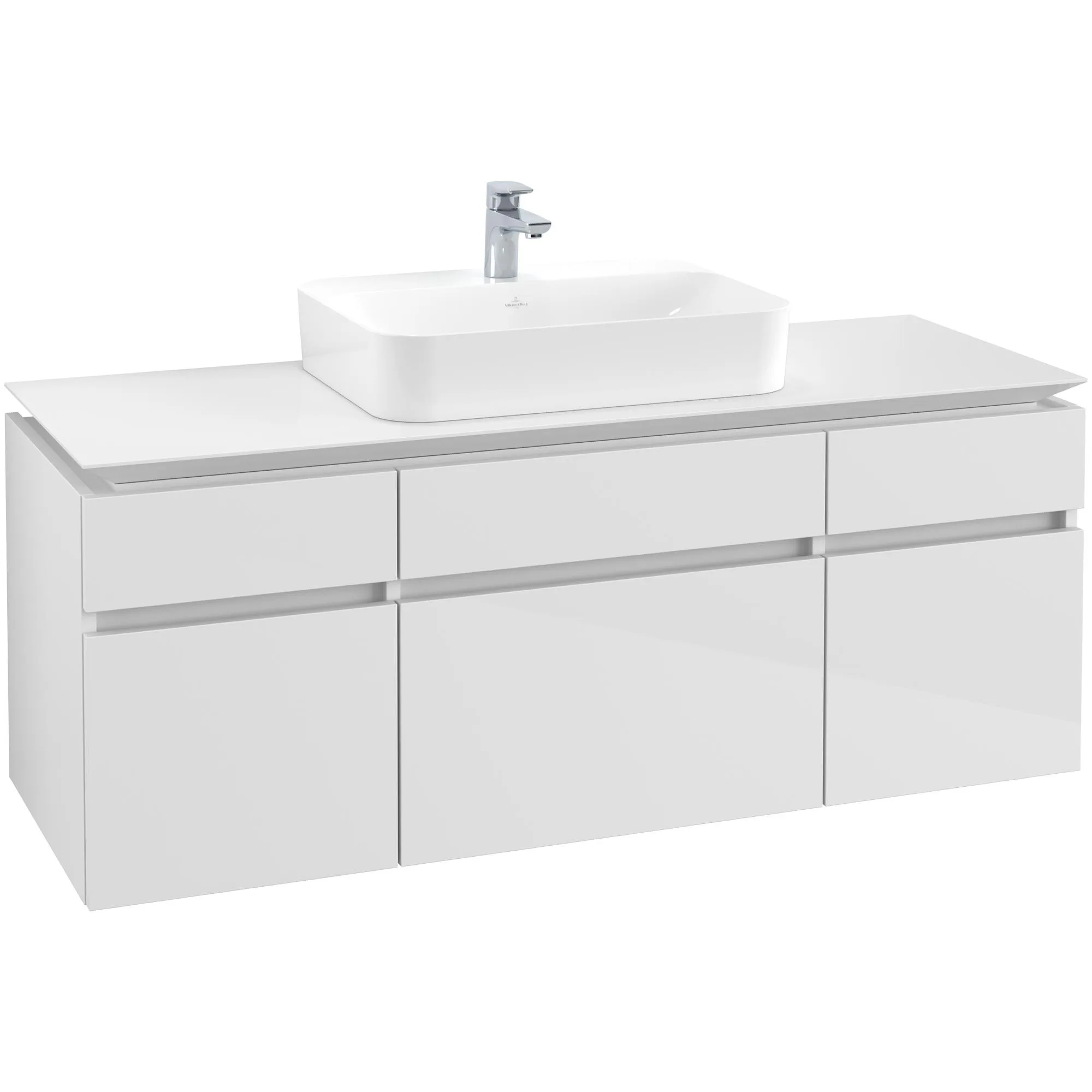 Tvättställsskåp Villeroy & Boch Legato med 5 Lådor för Ytmonterat Tvättställ från Finion & Memento
