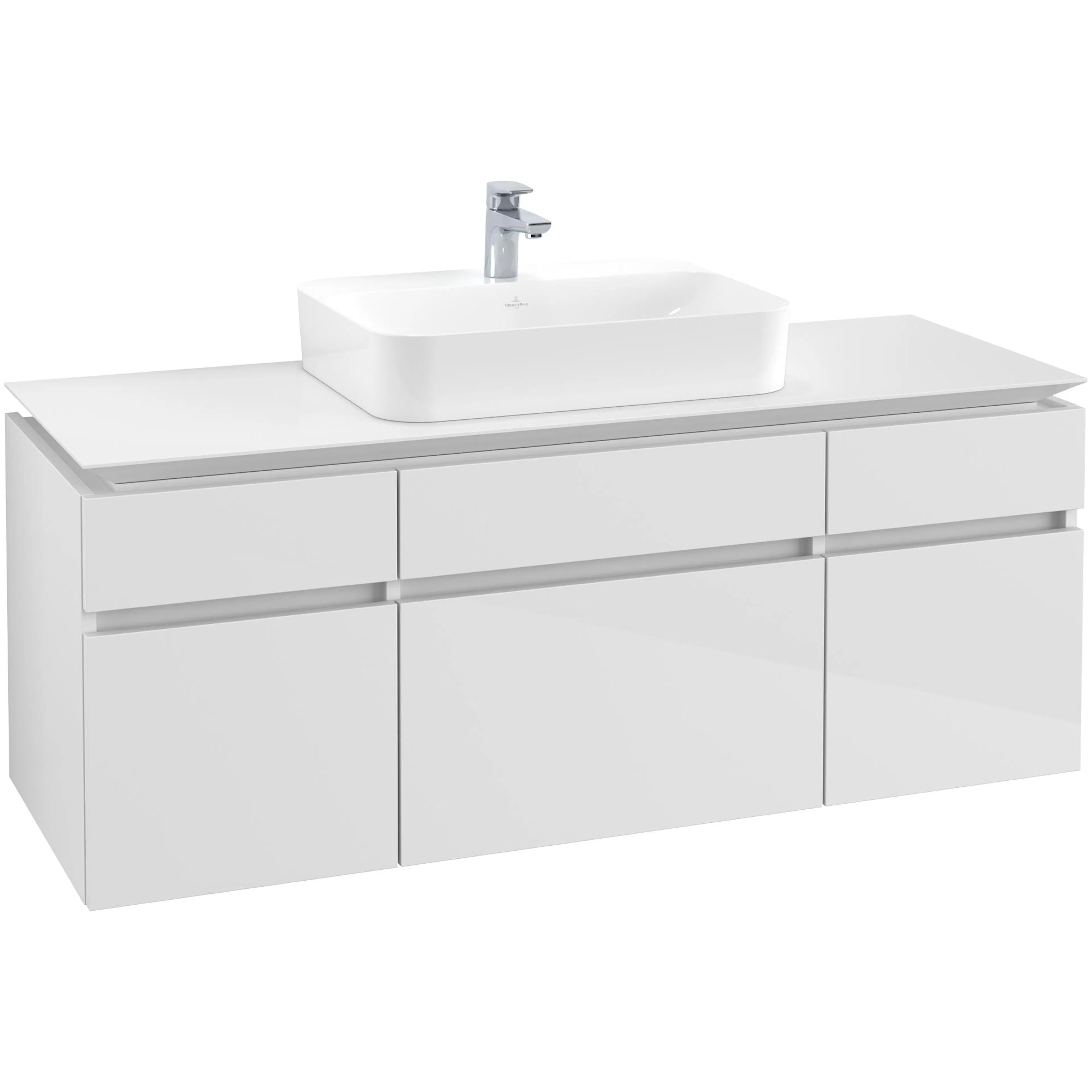Tvättställsskåp Villeroy & Boch Legato med 5 Lådor för Ytmonterat Tvättställ från Finion & Memento