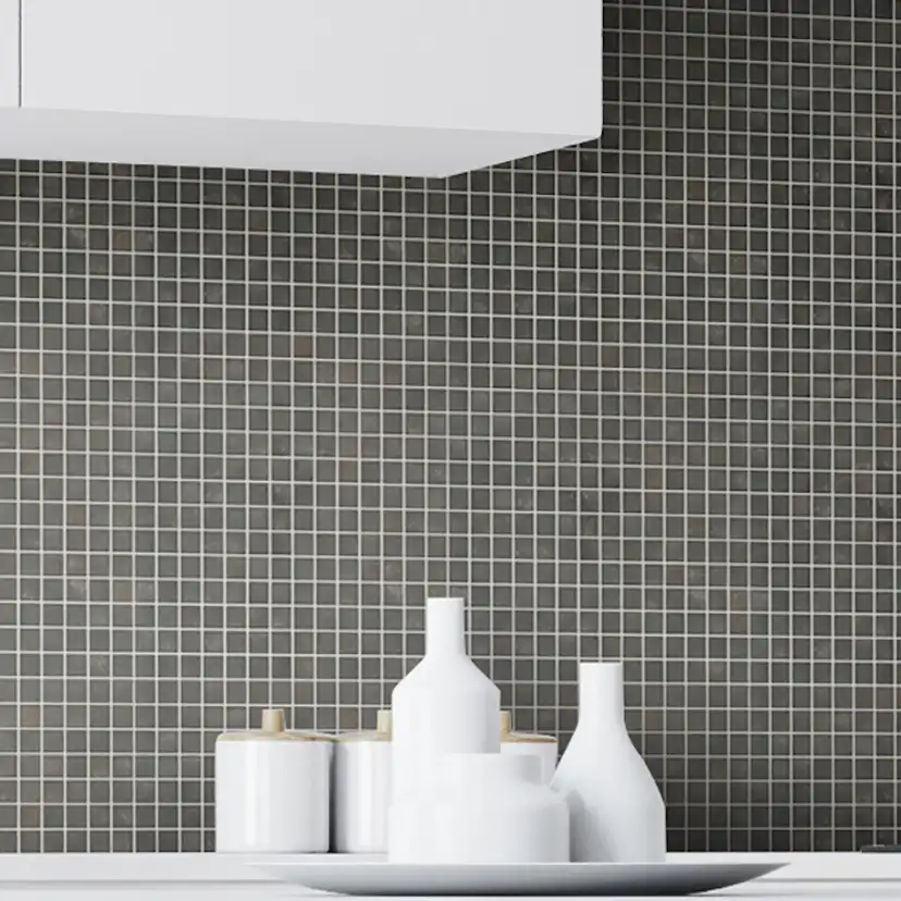 Mosaik Arredo Fingerprint Svart 2x2 cm