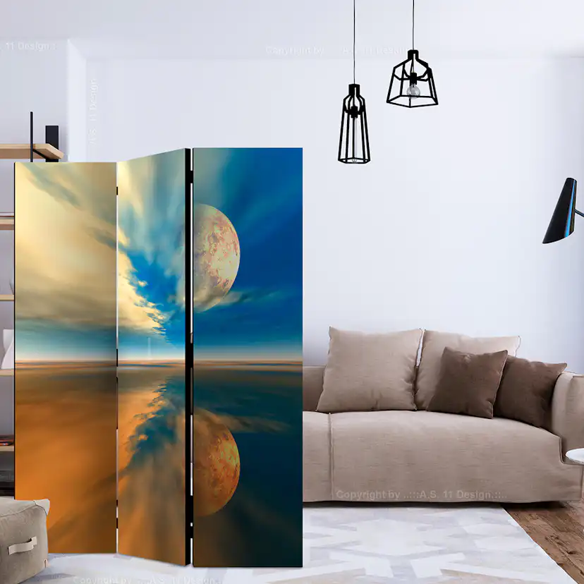 Rumsavdelare Skärmvägg Arkiio Fly Me To The Moon 135x172 cm