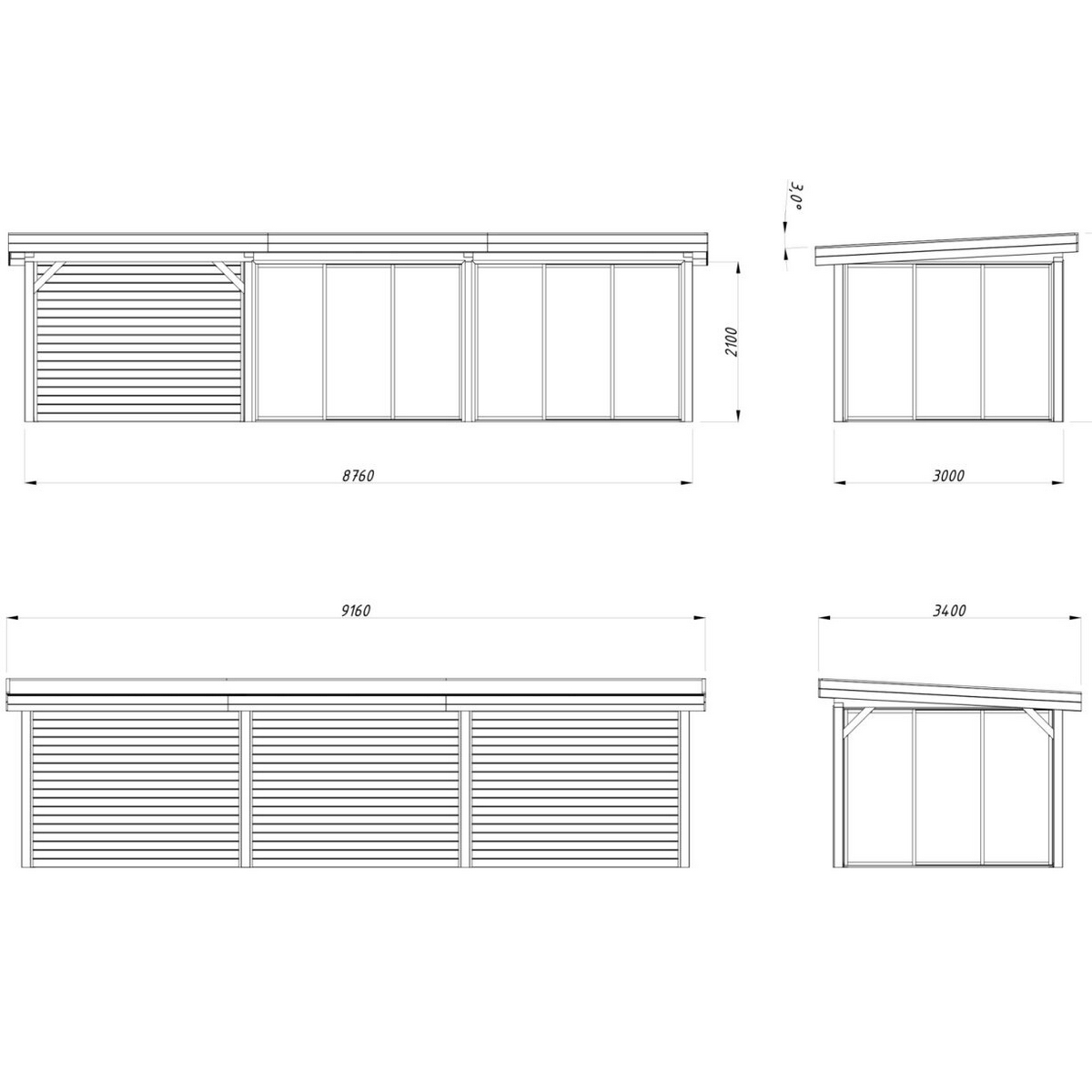 Uterum Palmako Lenna 24,9 m2 Set 417 Slide