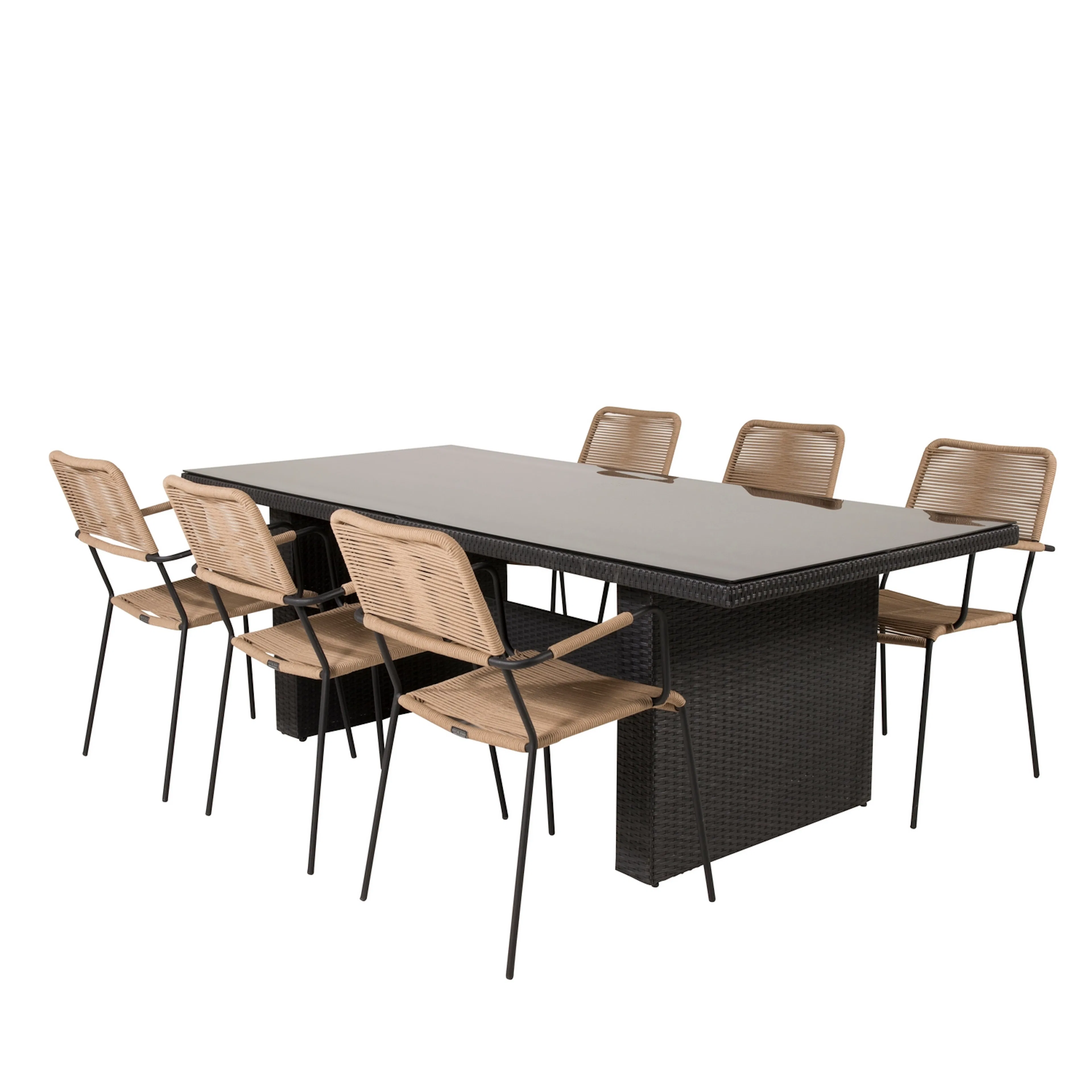 Matgrupp Venture Home Pishi 200 med 6 Leon Karmstolar