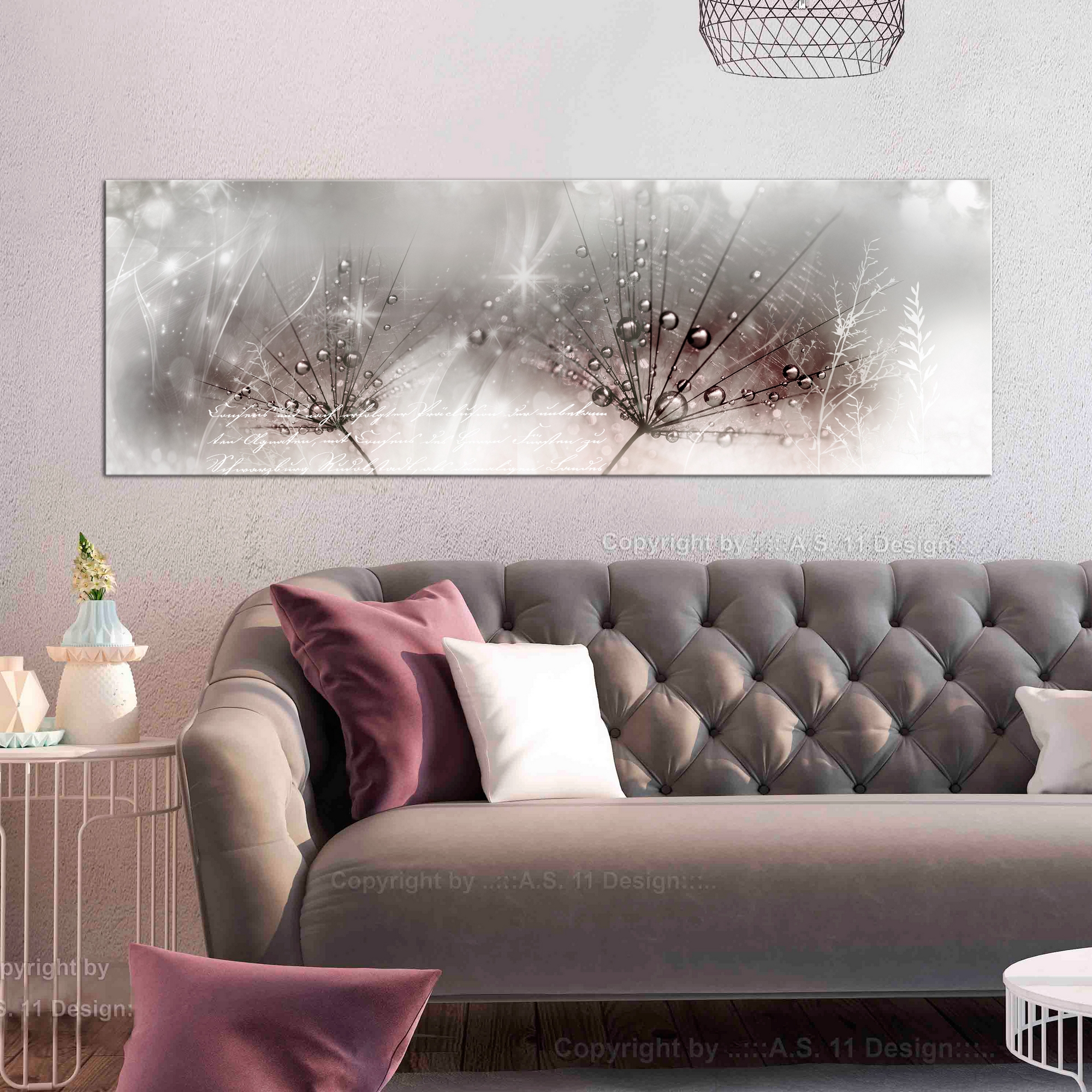 Tavla Arkiio Drops Of Dew Pink Narrow