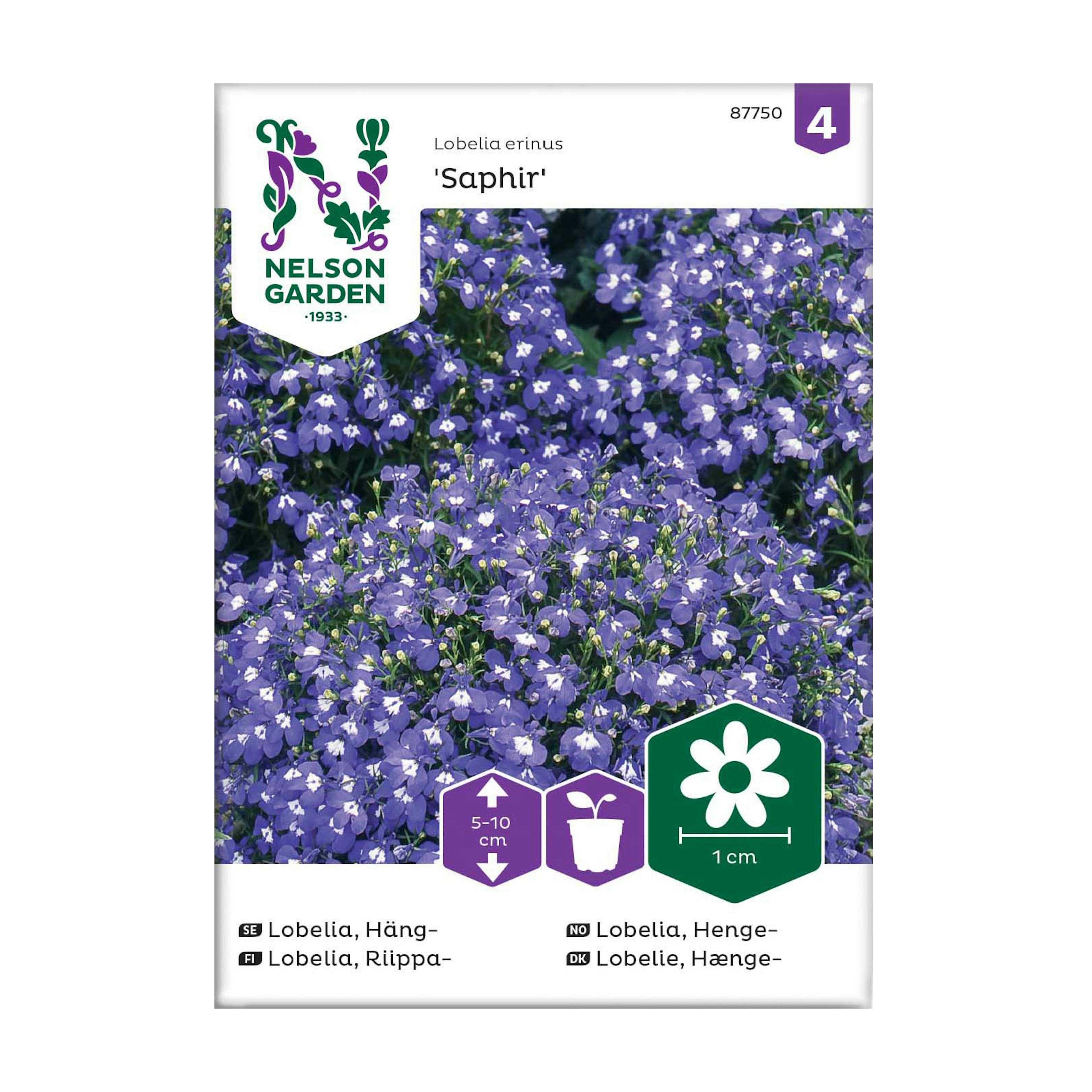 Frö Hänglobelia Nelson Garden Saphir Blå