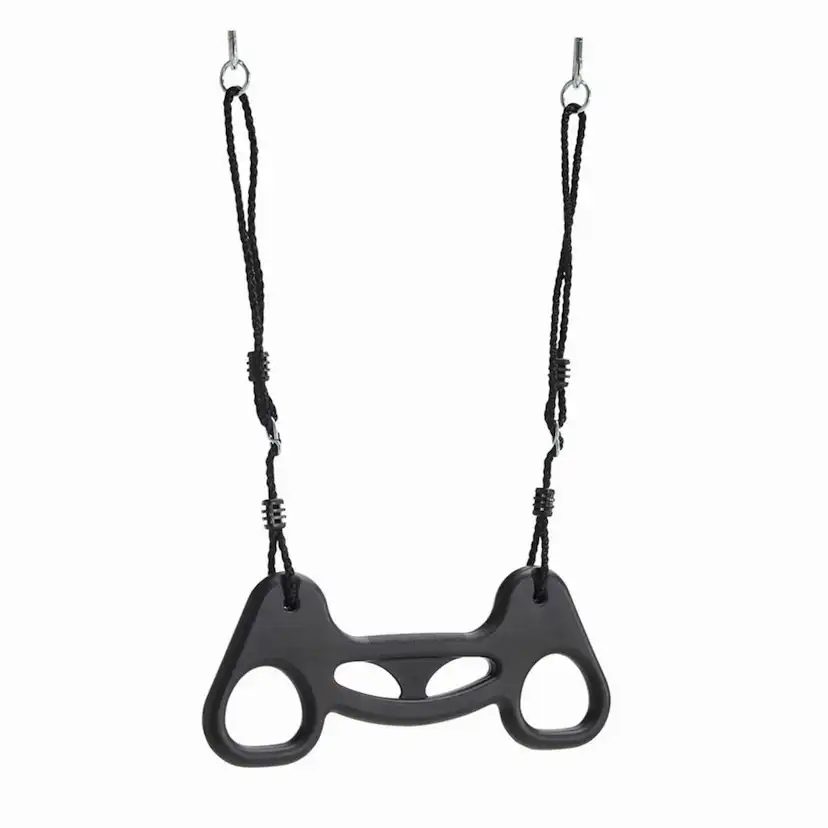 Trapetsgunga Nordic Play Plast med Rep Svart