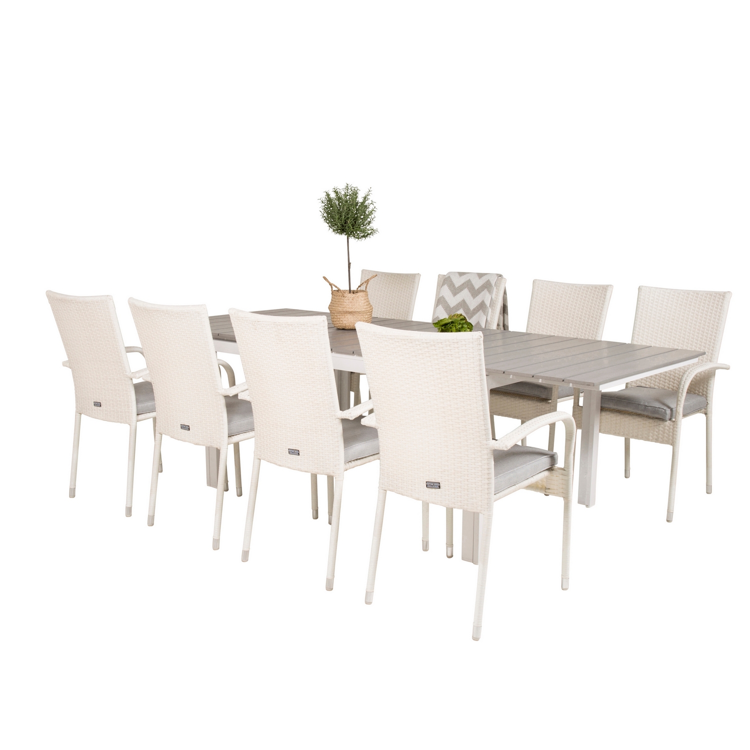 Matgrupp Venture Home Lova 160/240 med 8 Asta Stolar