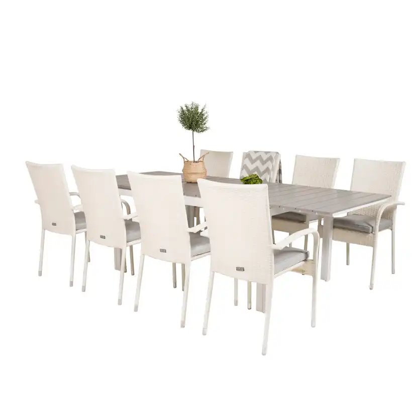 Matgrupp Venture Home Lova 160/240 med 8 Asta Stolar
