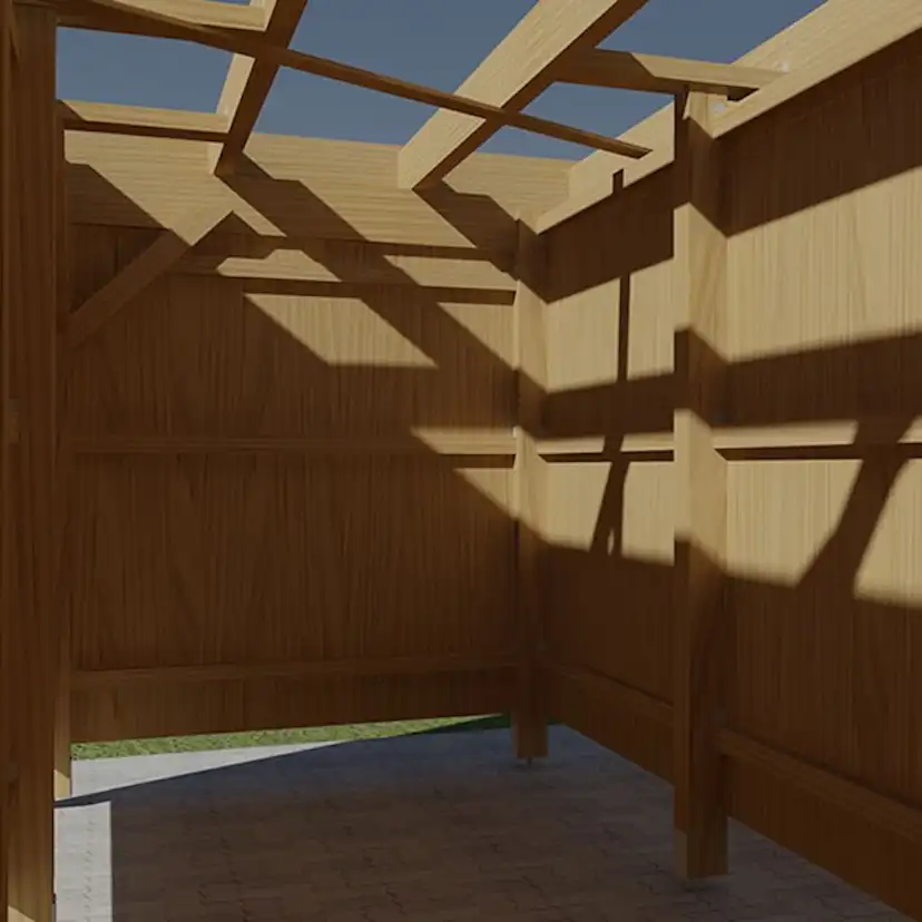 Förråd Palmako 5,8 m2 tillbehör till Carport Karl