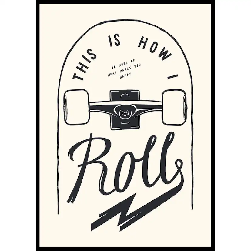 Poster Gallerix This Is How I Roll Skateboard