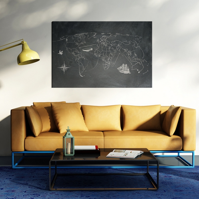 Tavla Arkiio Resa Runt I Världen