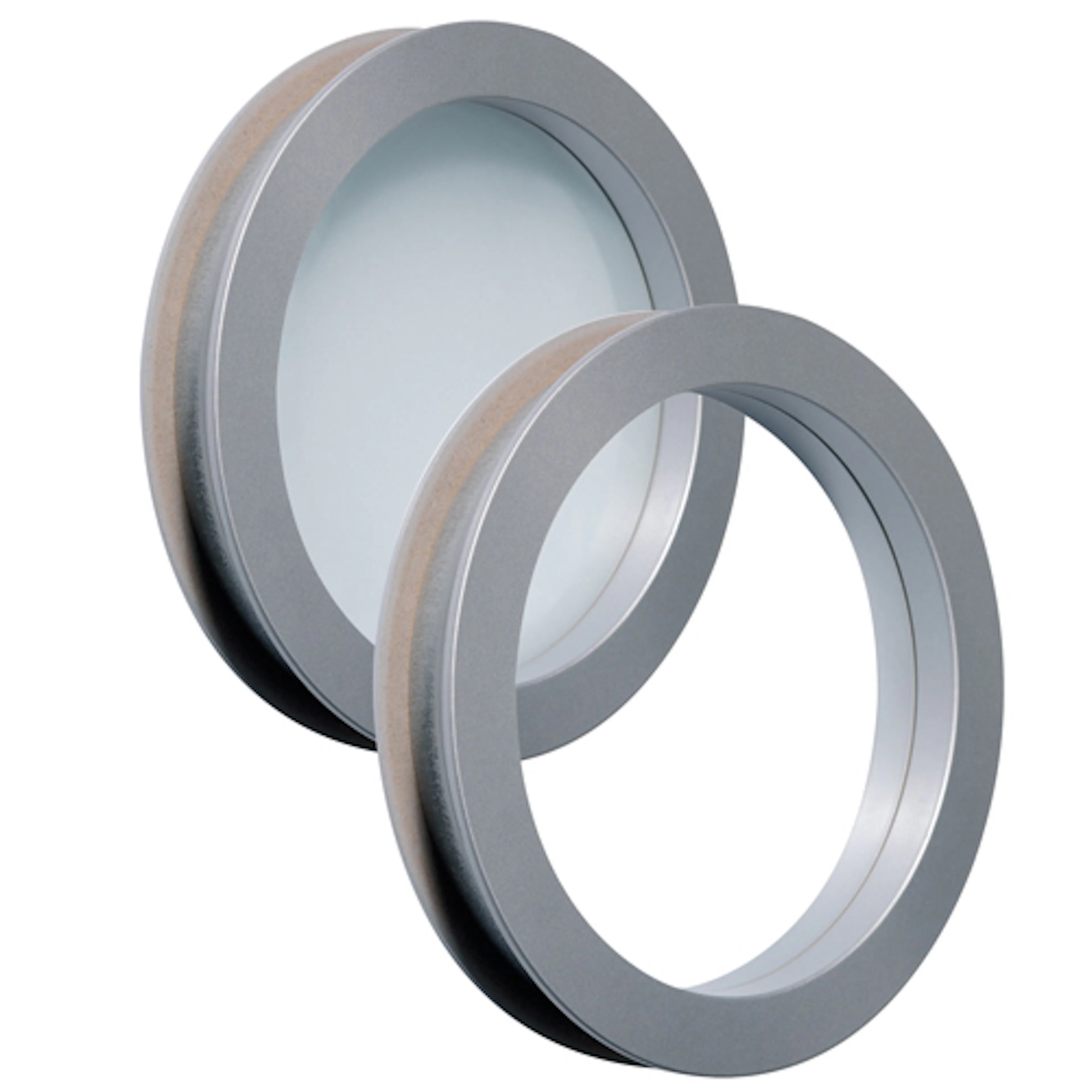 330 Dörrfönster Orust silver klar/frost Diameter: 330 mm, Klar/Frost Vit