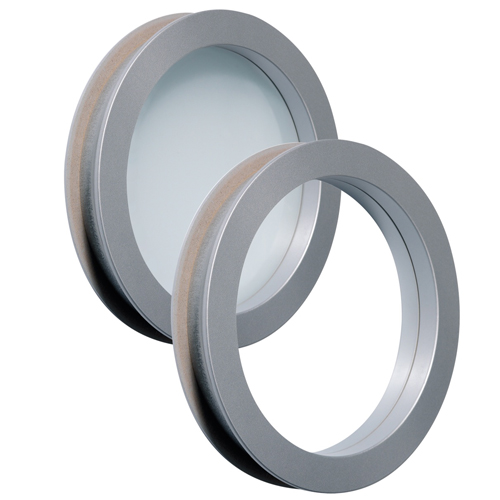 230 Dörrfönster Orust silver klar/frost Diameter: 230 mm, Klar/Frost Vit