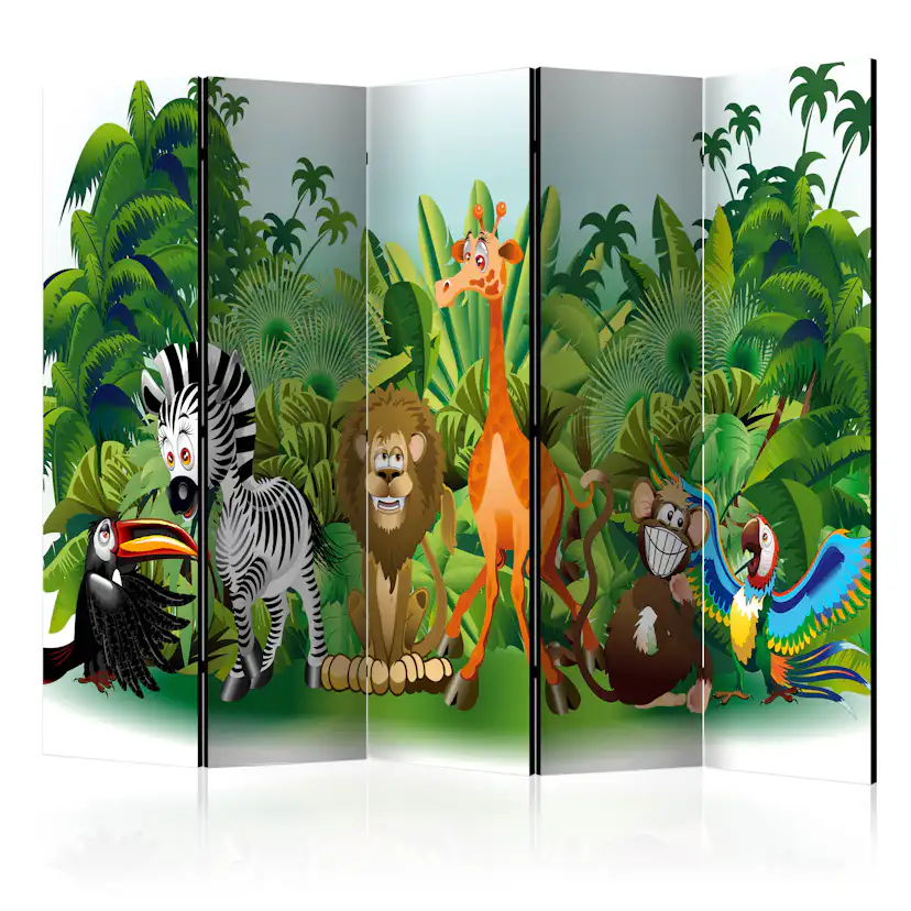 Rumsavdelare Arkiio Jungle Animals II 225x172 cm