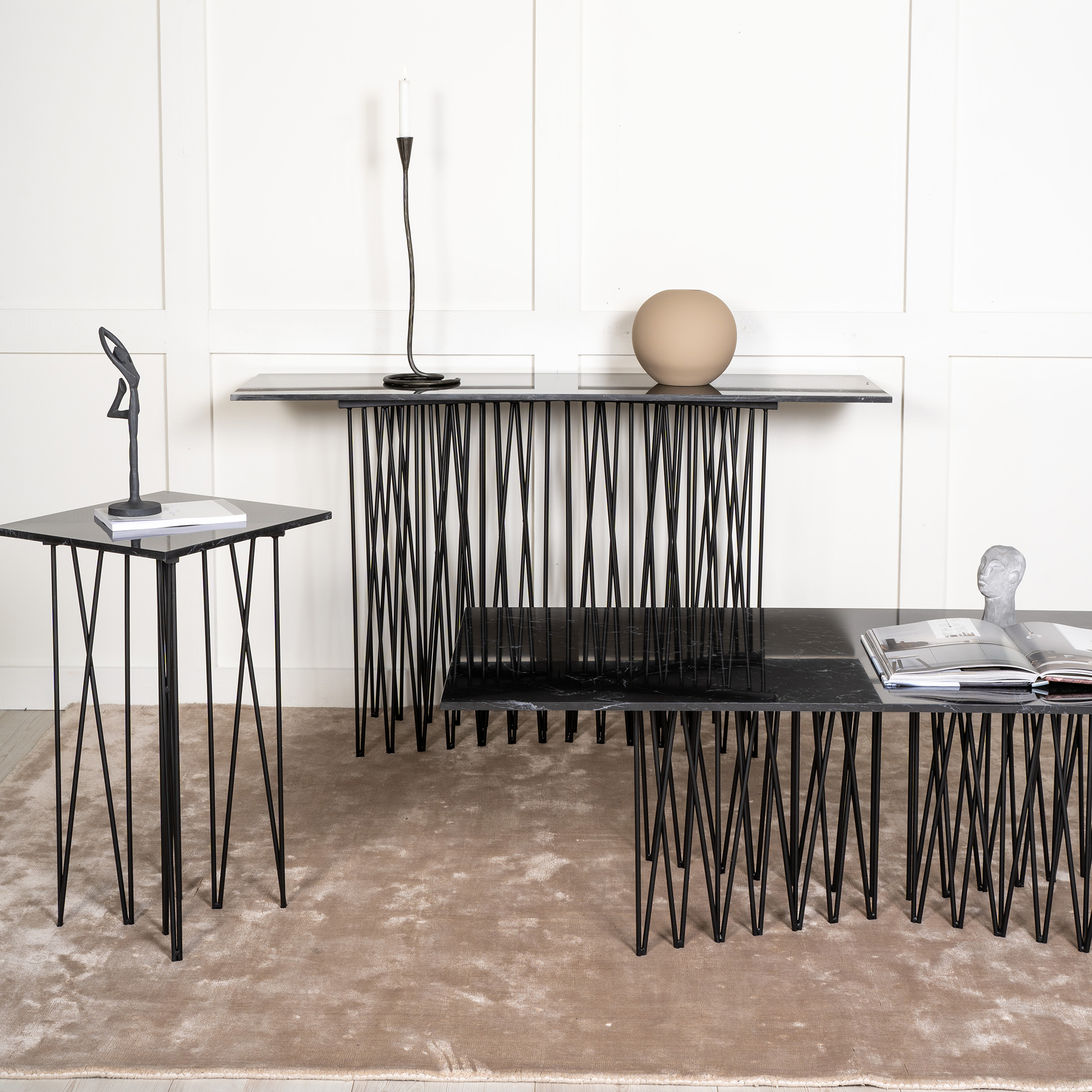 Sidobord furniture/fashion Stone 40 cm